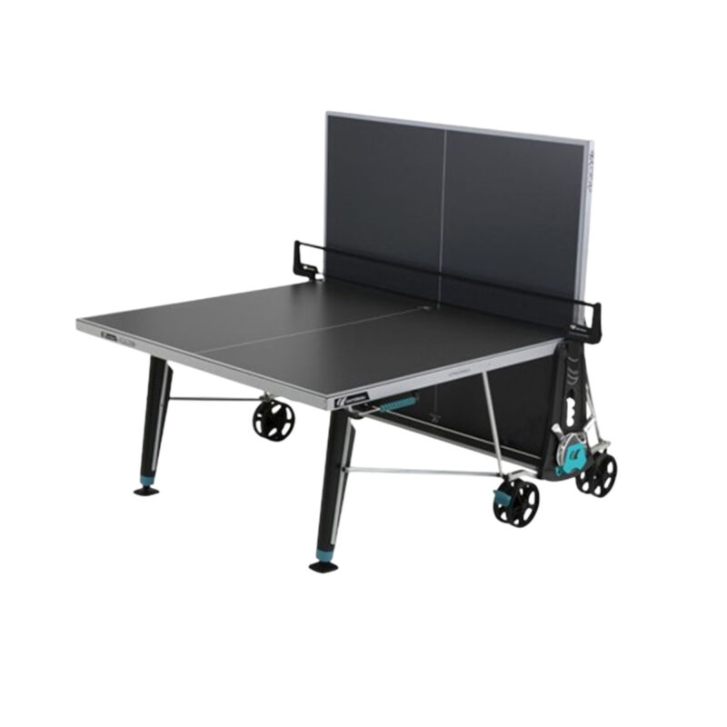 Cornilleau Outdoor 400x Grey Table Tennis - half folded - Games DNA