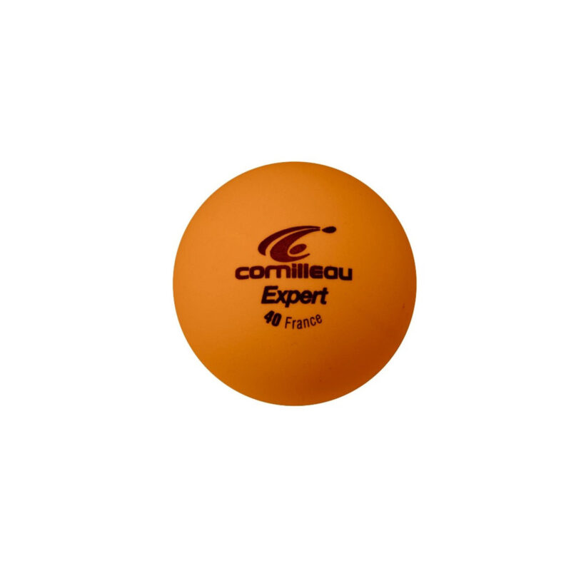 Cornilleau Table Tennis Ball Expert Orange (6 Balls) - display - Games DNA