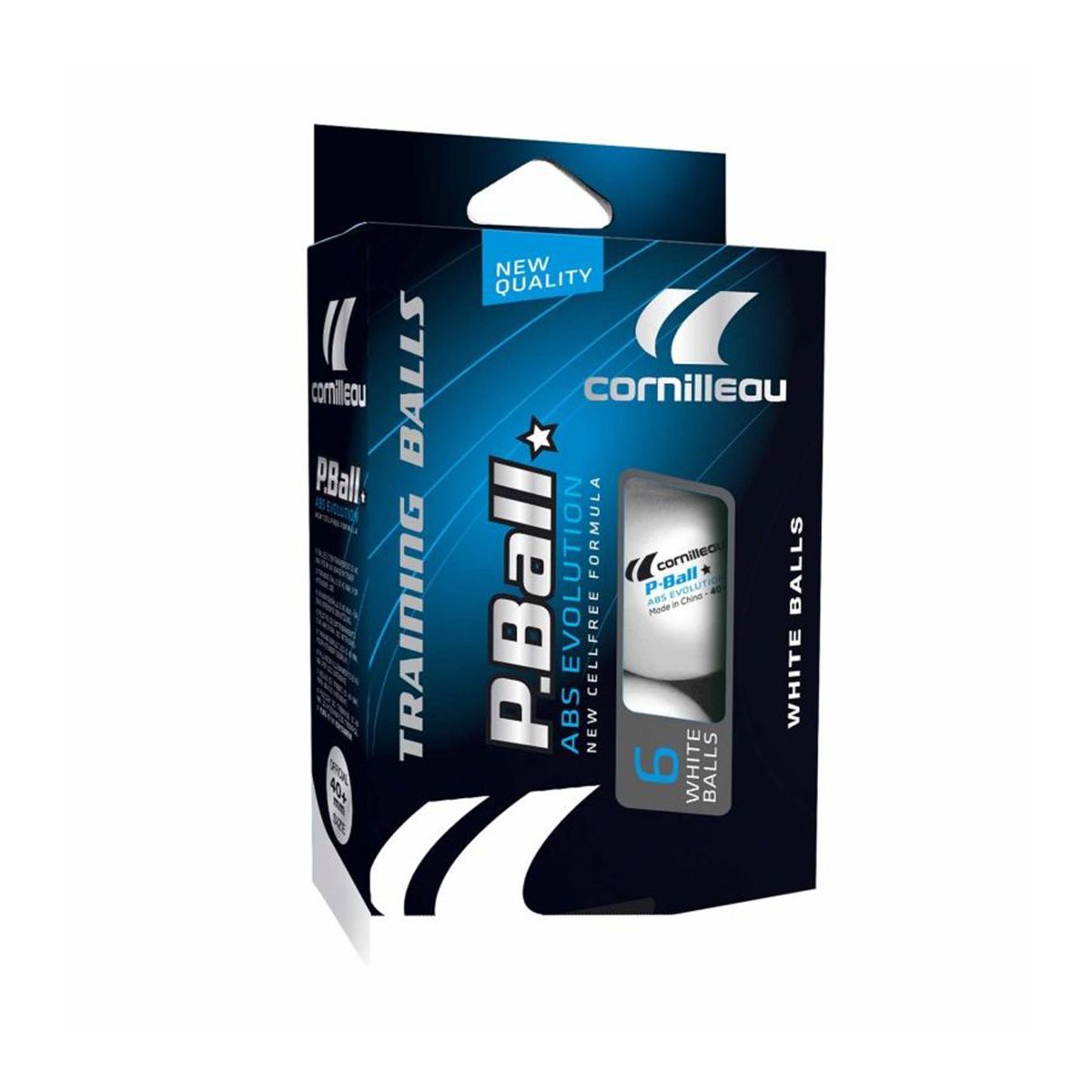 ลูกปิงปอง Cornilleau สีขาว ABS 1 ดาว (แพ็ค 6 ลูก) – Games DNA