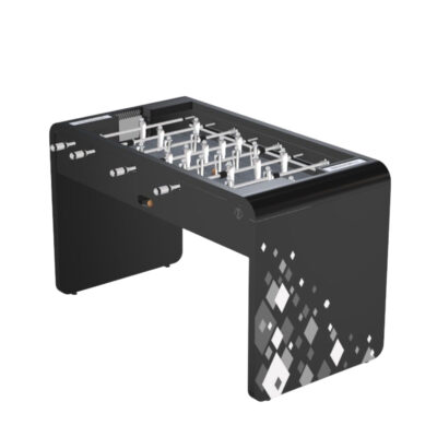 Debuchy Indoor T22 Black with Diamond Motif Foosball Table - Games DNA