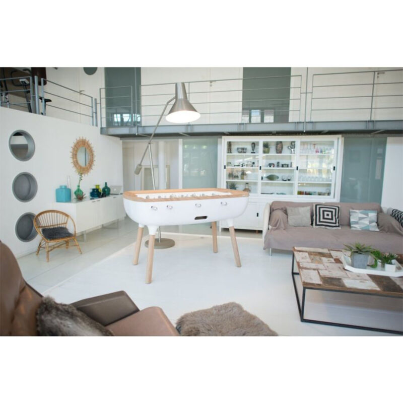 Debuchy Indoor The Pure White Foosball Table - display - Games DNA