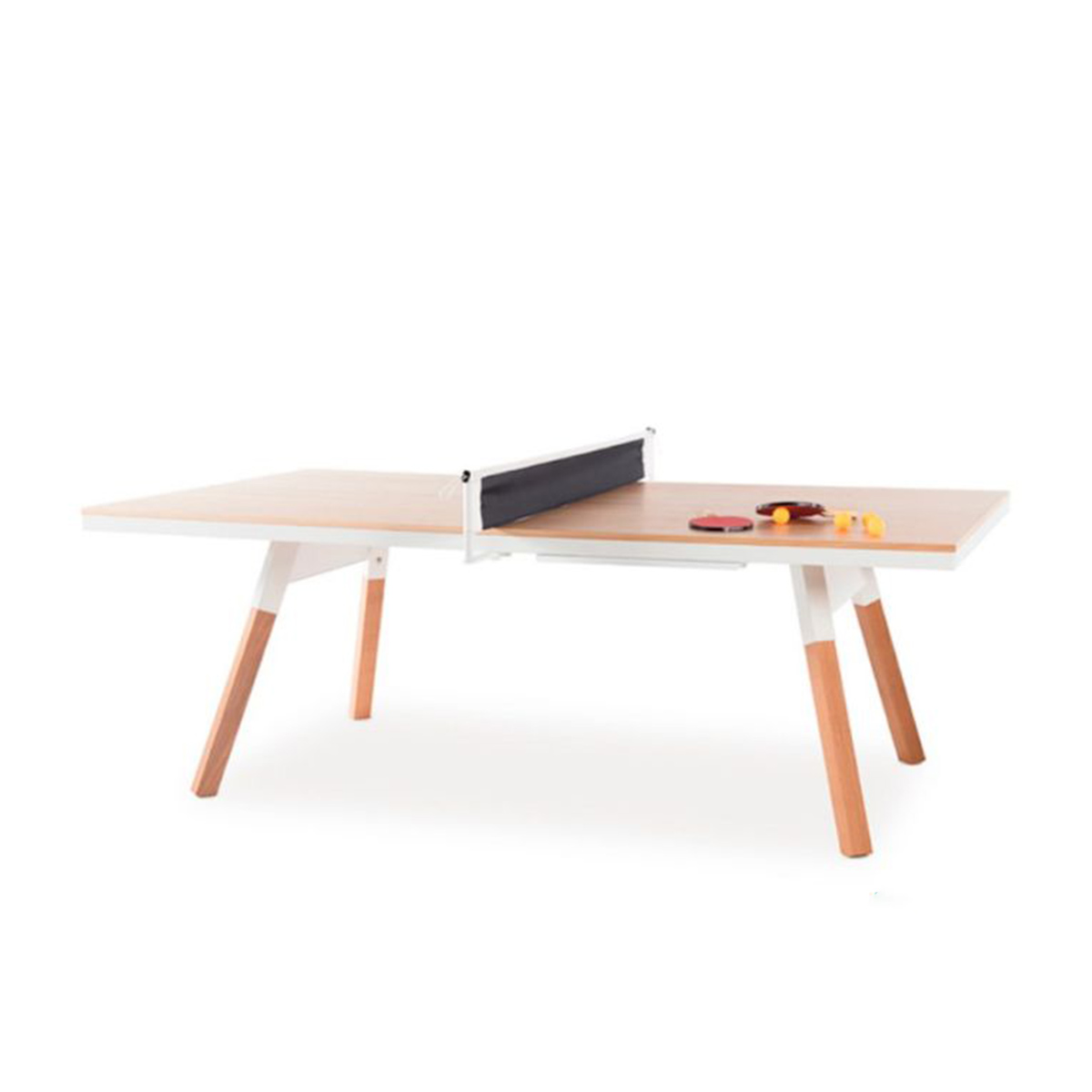 RS Barcelona โต๊ะโกล์ดในร่ม รุ่น You&ME สีขาว ไม้โอ๊ค ขนาดกลาง - Games DNA