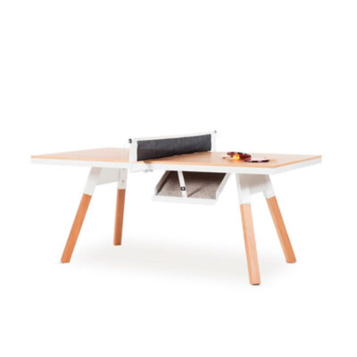 RS Barcelona Indoor You&ME White/Oak Small Foosball Table - Games DNA