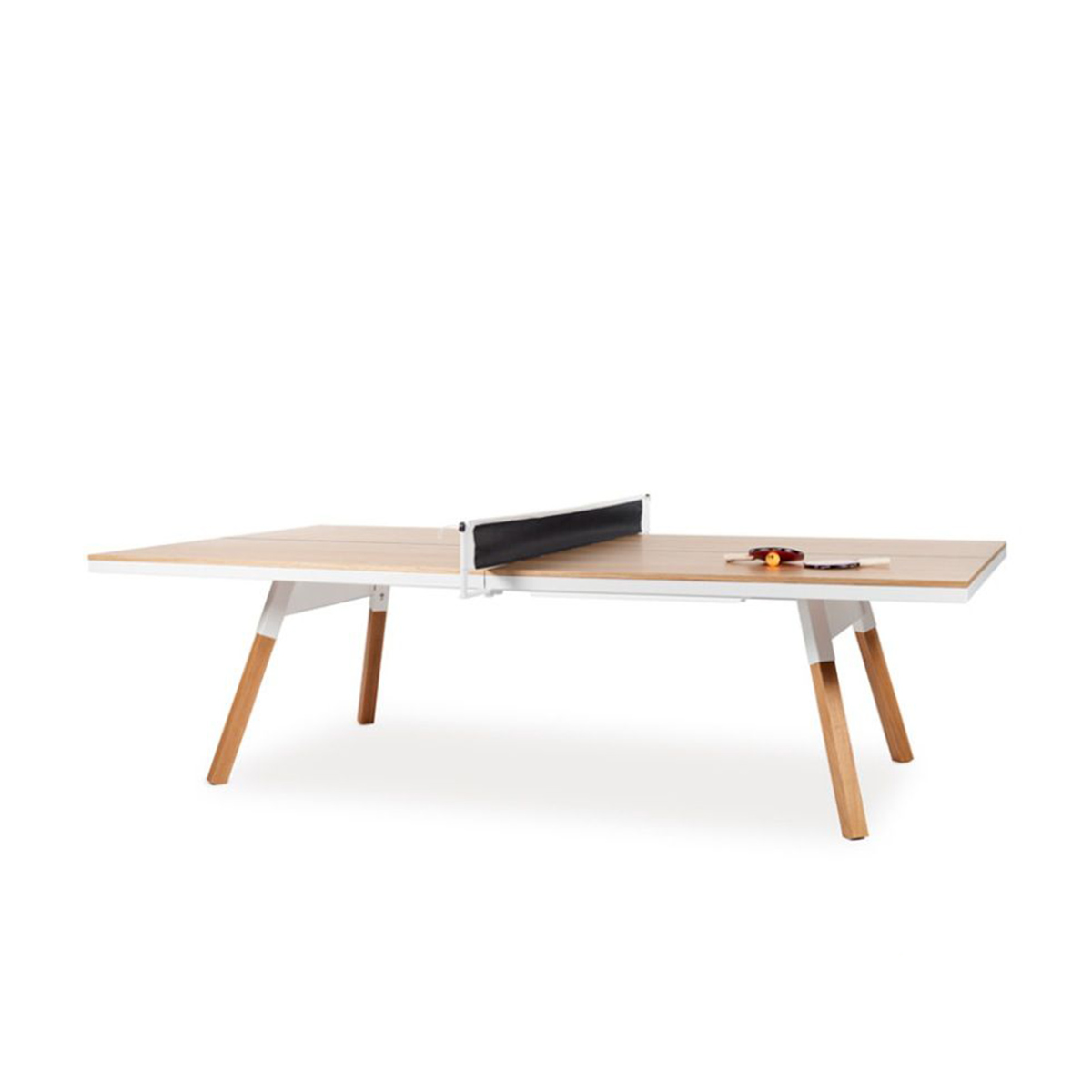 RS Barcelona โต๊ะโกล์ดในร่ม รุ่น You&ME สีขาว ไม้โอ๊ค ขนาดมาตรฐาน - Games DNA