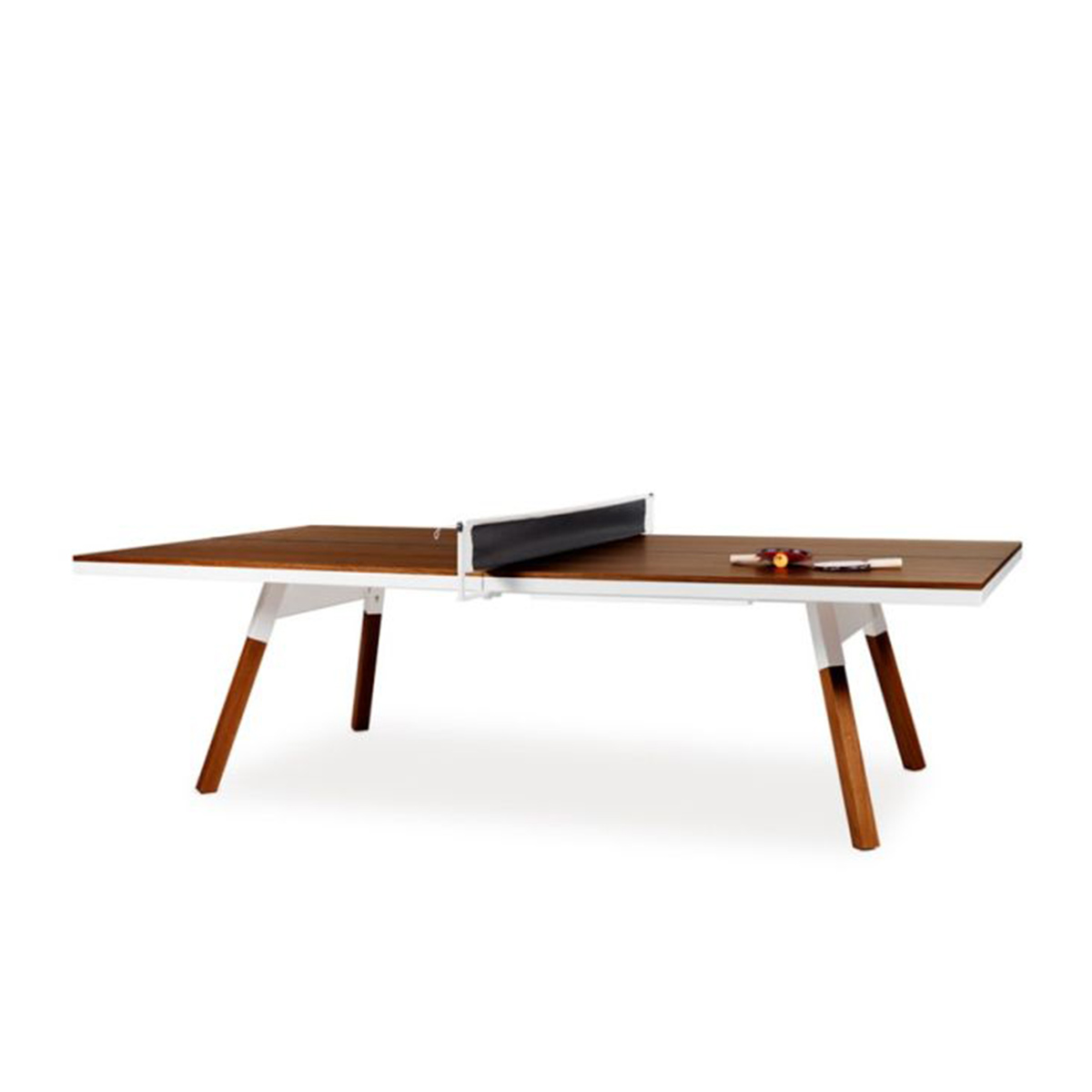 RS Barcelona โต๊ะโกล์ดในร่ม รุ่น You&ME สีขาว ไม้วอลนัท ขนาดกลาง - Games DNA