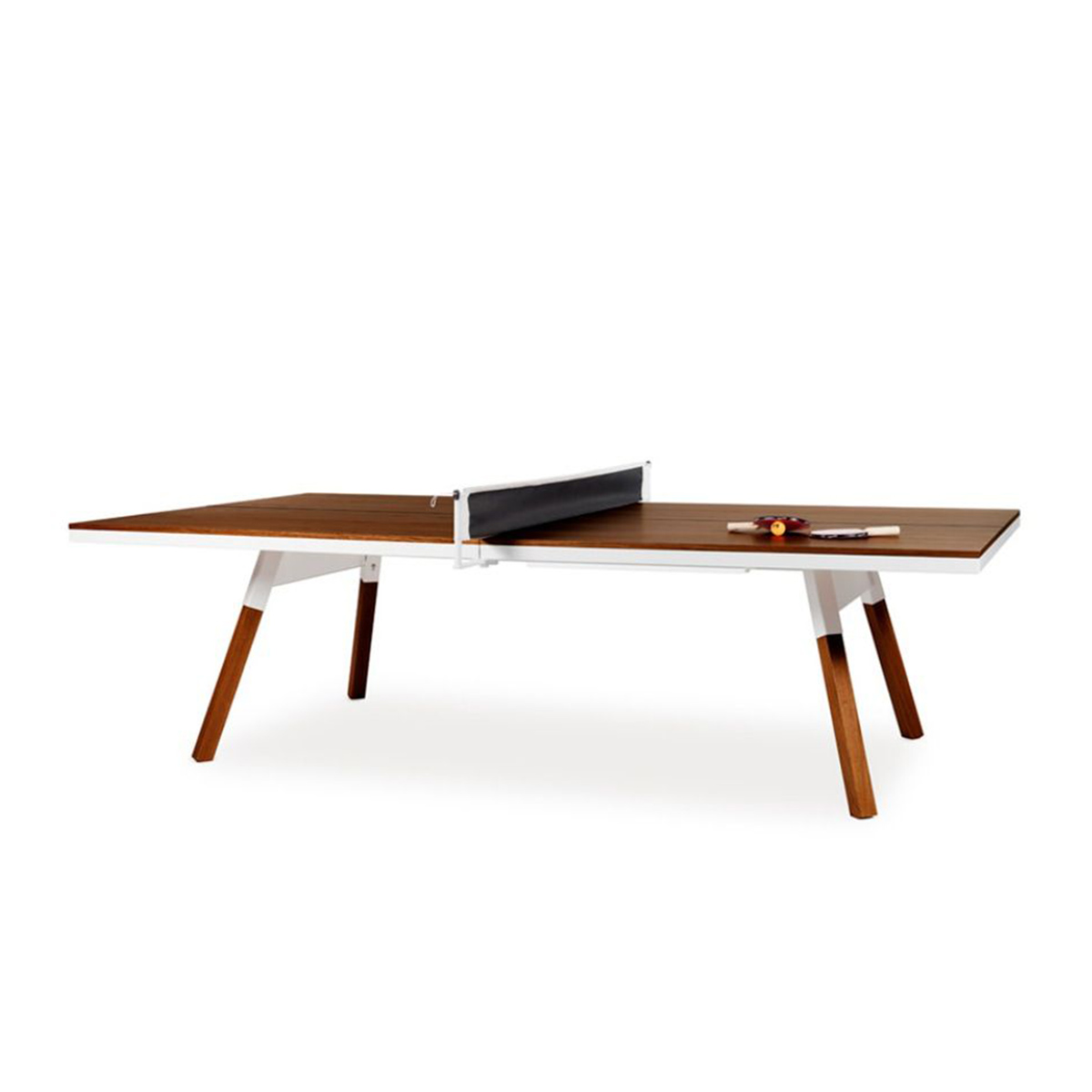 RS Barcelona โต๊ะโกล์ดในร่ม รุ่น You&ME สีขาว ไม้วอลนัท ขนาดมาตรฐาน - Games DNA