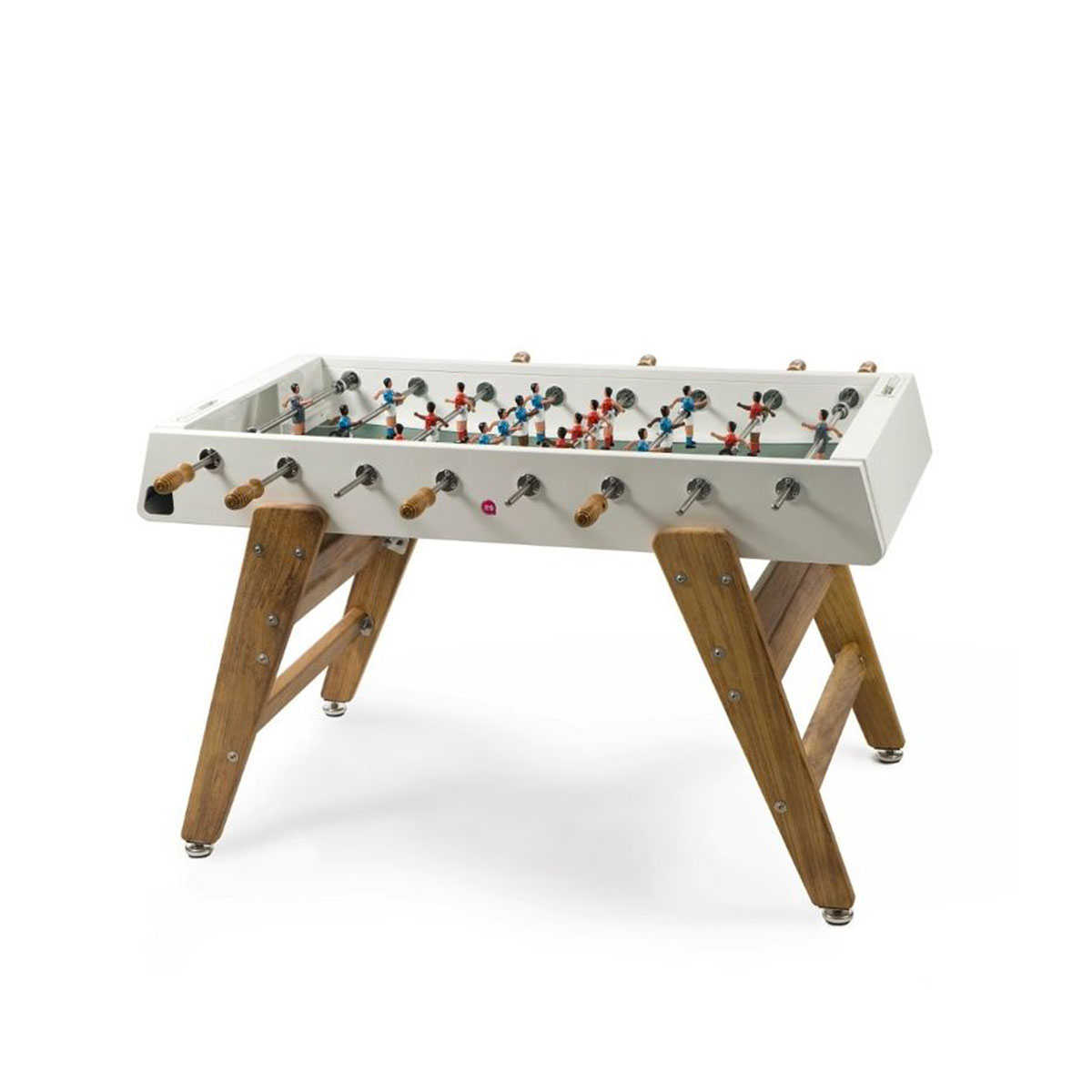 โต๊ะฟุตบอล RS Barcelona รุ่น Outdoor RS3 Wood สีขาว สำหรับใช้งานกลางแจ้ง - Games DNA