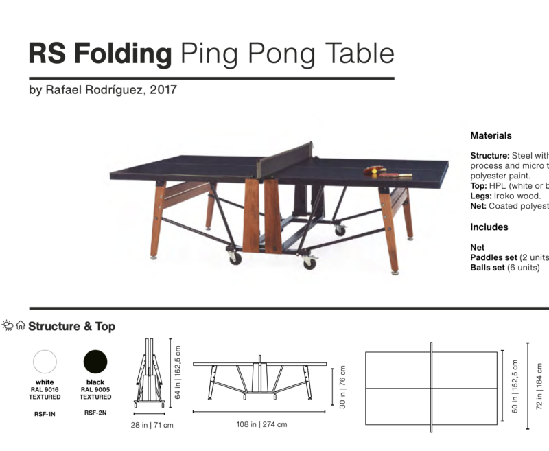 RS Folding Ping Pong Table - GamesDNA Thailand