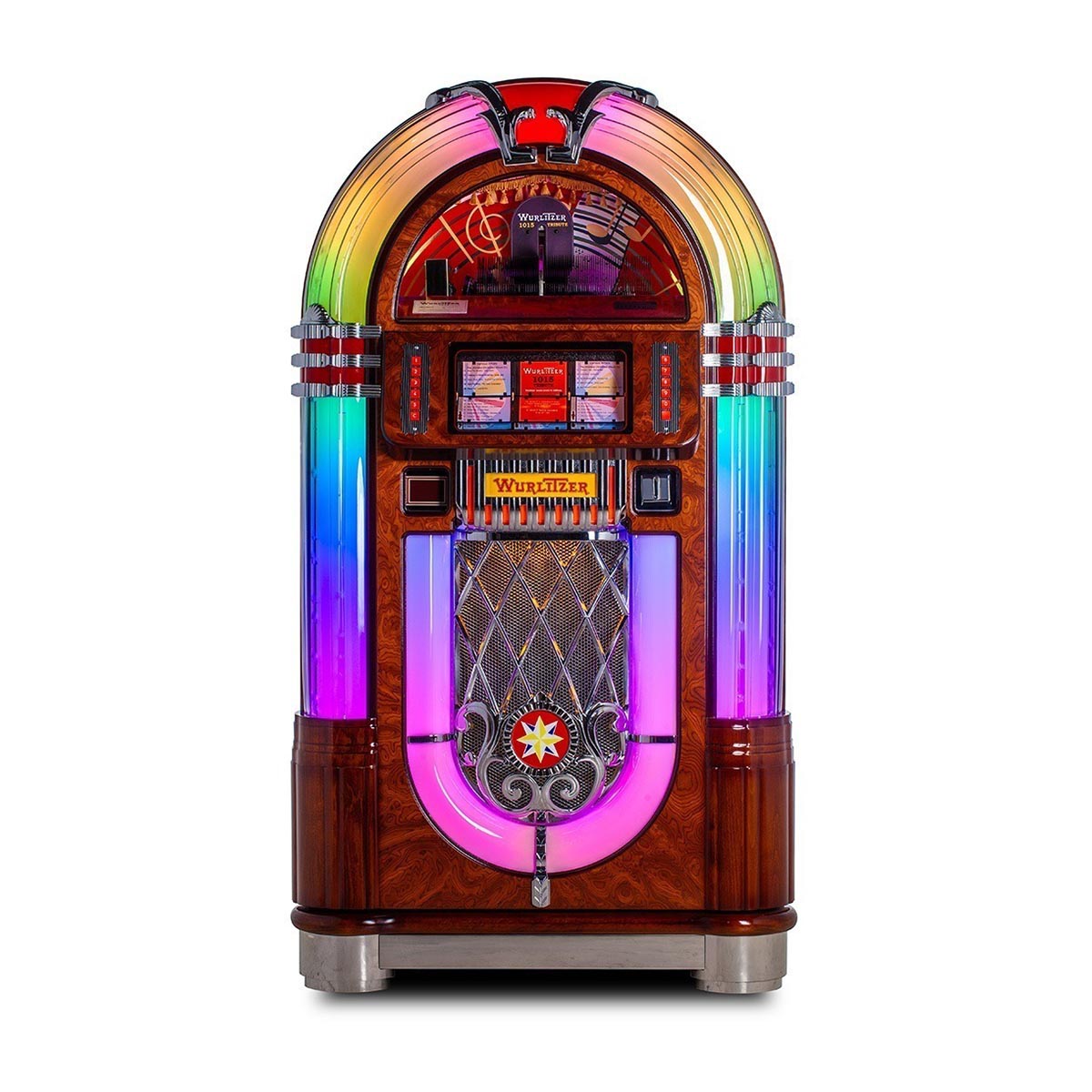 เครื่องเพลงจู๊กบ็อกซ์รุ่น Wurlitzer 1015 จาก Sound Leisure แบบ ซีดี - ด้านหน้า - Games DNA