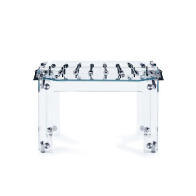 Teckell Indoor Cristallino Glass Foosball Table - transparent playfield - Games DNA