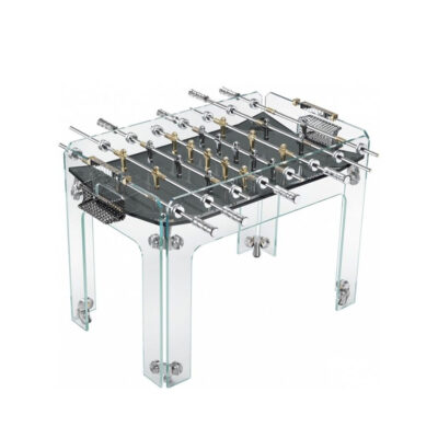 Teckell Indoor Cristallino Gold 24k Limited Edition Glass Foosball Table - Games DNA