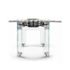 Teckell Indoor Cristallino Gold 24k Limited Edition Glass Foosball Table - front - Games DNA