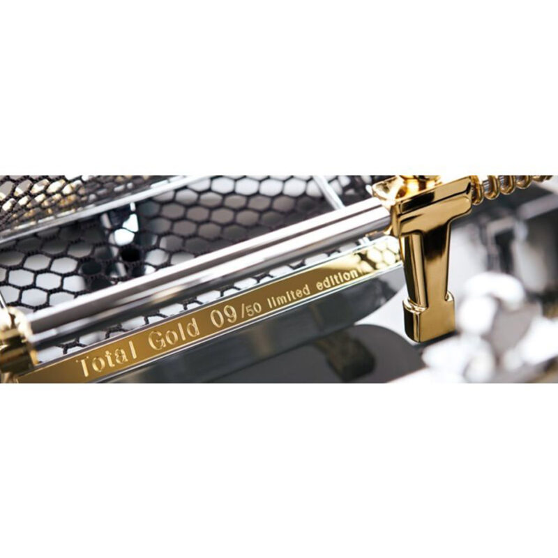 Teckell Indoor Cristallino Gold 24k Limited Edition Glass Foosball Table - signature - Games DNA