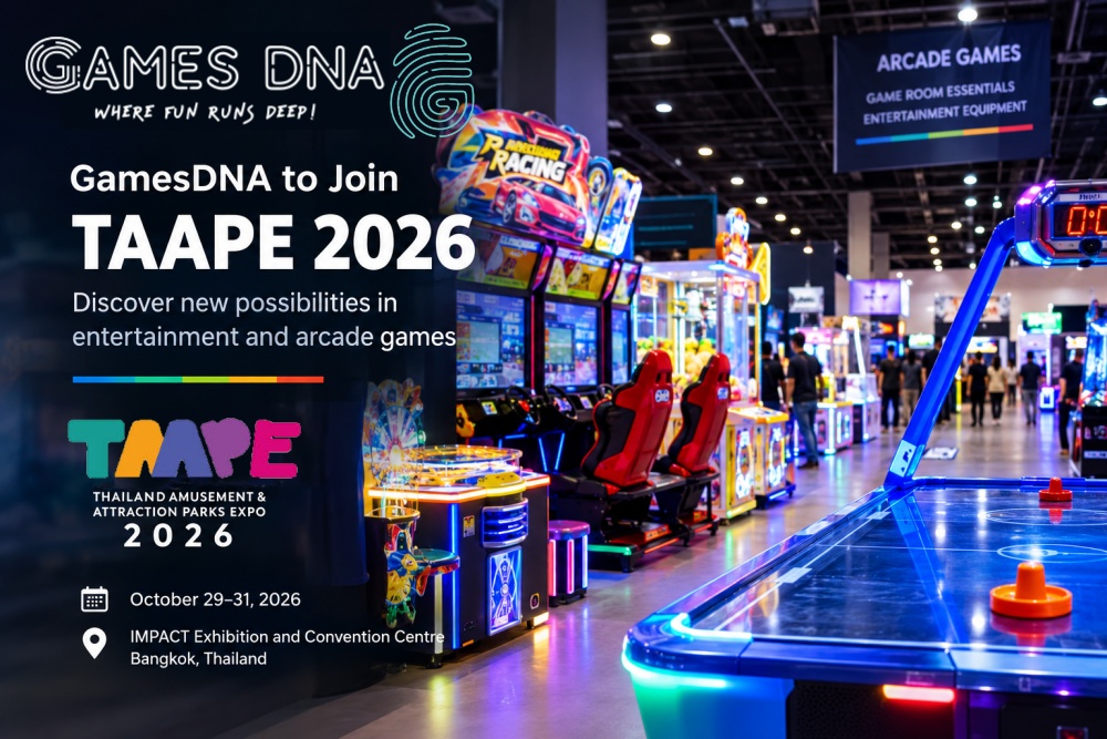 GamesDNA to Join TAAPE 2026: Discover New Possibilities in Entertainment and Arcade Games